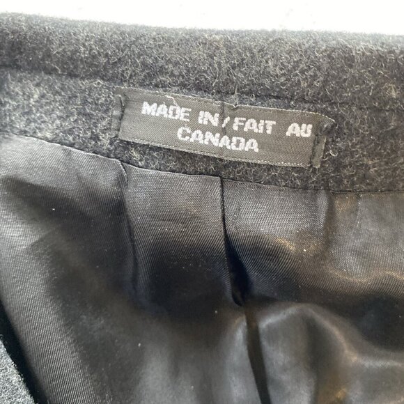 Como Milano Men Wool Cashmere Blazer 46R Italian Fabric Luxury 3 Button Charcoal - Picture 16 of 16